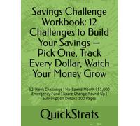 Savings Challenge Workbook: 12 Challenges to Build Your Savings - Pick One, Track Every Dollar, Watch Your Money Grow: 52-Week Challenge | No-Spend ... Round-Up | Subscription Detox | 100 Pages