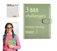 Savings Wallet Organizer - 24x18.5x3.5cm Leather Money Binder, Expense Tracker | Durable PU Leather Cover With Multiple Slots, Perfect For Budget Planning Christmas Travel Finance Management