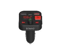 TRANSMISOR FM COCHE CON CARGA RÁPIDA SAVIO TR-15