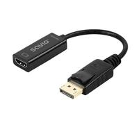 Savio Adaptador DisplayPort a HDMI AK-62 20 cm 4K