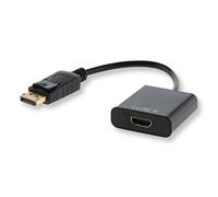 Savio - CL-55 adaptador de cable de vídeo 0,2 m DisplayPort HDMI tipo A (Estándar) Negro