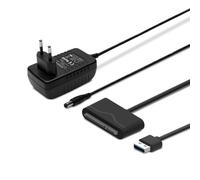 SAVIO AK-39 USB 3.0 - SATA III adapter for 3.5â€ /2 5 drives with power supply Black