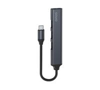 Savio Hub USB AK-70 – 3 puertos USB 2.0, 1 puerto USB 3.1 Gen 1, aluminio, 18 cm