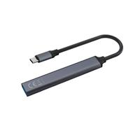Savio Hub USB-C AK-71 – 3x USB-A 2.0 + 1x USB-A 3.1 – Aluminio