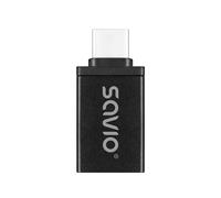 Savio ak-80 adaptador de cable de vídeo 0 m usb tipo a usb tipo c neg
