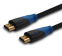 Cable HDMI Savio CL-02 1,5 m Trenzado Nylon 4K Azul Negro