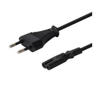 Savio Cable de alimentación universal CL-100 1,8 m C7/C8 250 V Negro