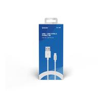 Savio - CL-126 cable USB USB 2.0 1 m USB C USB A Blanco