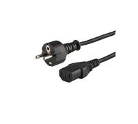 Savio - CL-138 cable de transmisión Negro 1,8 m IEC C13 Enchufe tipo E