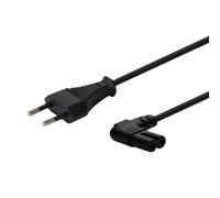 Savio Cable de alimentación universal CL-144 angular figura 8 plano 3 m