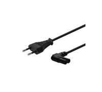 Cable Savio CL-144 3m Negro 2 Pines Macho/Macho Angular IEC Type E 250V