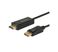 Savio Cable DisplayPort a HDMI CL-183 1,5 m macho a macho chapado en oro 1080p negro