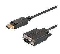 Savio cl-203 1,8 m displayport vga (d-sub) negro