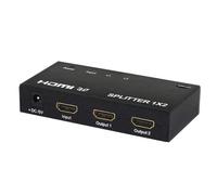 Splitter HDMI Savio CL-42 1x2 Full HD 3D carcasa de metal 1080p negro