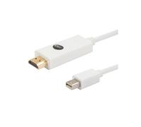 Savio - CL-83 adaptador de cable de vídeo 1,8 m Mini DisplayPort HDMI Blanco