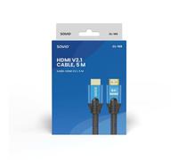 Savio - HDMI (M) v2.1 cable 5m 8K copper blue-black golden tips CL-169 cable HDMI HDMI tipo A (Estándar) Negro, Azul