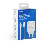 CARGADOR SAVIO LA-10 30W WHITE CON CABLE