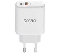 Savio la-12 cargador de dispositivo móvil universal blanco corriente