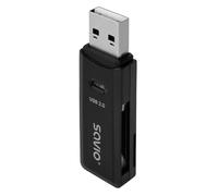 Savio Lector de tarjetas SD AK-63 USB 2.0 480 Mbps Plug and Play compacto Negro