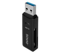 Savio Lector de tarjetas SD AK-64 externo USB 3.2 Gen 1 (3.1 Gen 1) Negro