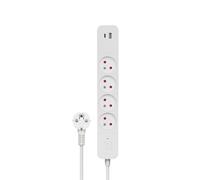 REGLETA DE 4 ENCHUFES + 2*USB 1.5M SAVIO LZ-11