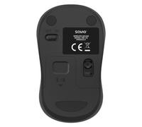 Ratón Savio inalámbrico 1000 DPI Bluetooth USB compacto negro receptor incluido
