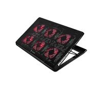 Base de refrigeración para portátil Ausavil COS-01 6 ventiladores LED roja ajuste de altura