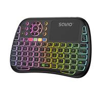 Savio - SAVMKW-04 teclado para móvil QWERTY Inglés de EE. UU. USB Tipo C Negro