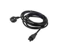 Savio strom iec 60320 c5 cee 7/7 sort 3m stromkabel negro c5 acoplador