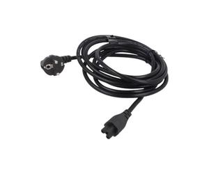 Savio strom iec 60320 c5 cee 7/7 sort 3m stromkabel negro c5 acoplador