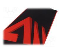SAVIO Turbo Dynamic M, Rojo Alfombrilla de Rata para Jugos (450 mm x 3 mm)