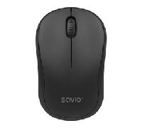 Ratón Savio inalámbrico 1000 DPI Bluetooth USB compacto negro receptor incluido