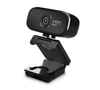 Savio Webcam con micrófono - Cámara para PC con micrófono - USB Webcam HD - Webcam 720p Compatible con Windows 7, 8, 10, macOS y Linux - Cámara PC con lente de 120°