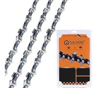 Savior Cadena de motosierra de 45 cm, 62 eslabones, calibre de 127 cm, paso | Compatible con Oregon, Husqvarna, Bosch AKE 45 S, Ryobi y más, paquete de 3