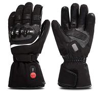 SAVIOR HEAT Guantes Calefactables Moto, Guantes Calefactables para Hombre Mujer, 7.4V Guantes con Calefacción Impermeables Batería Recargables Pantalla Táctil