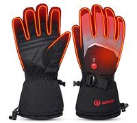 Savior Heat Guantes calefactados Manoplas Hombres Mujeres Eléctrico Batería Recargable Esquí Nieve Guantes Calientes para Invierno Motocicleta Snowboard Senderismo Ciclismo Senderismo Correr