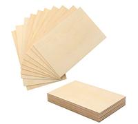 SAVITA 10 Piezas Hojas de Madera de Tilo, 6 x 4 Pulgadas Hojas de Madera Sin Terminar Hojas Finas de Madera Contrachapada para Modelo de Artesanía en Madera Cuadro (150 x 100 x 2 mm)