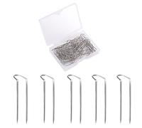 Savita 100 Piezas Alfileres para Coser, Acero Inoxidable Alfileres de Bloqueo Doble Alfileres Rectos Multiusos para Coser Exhibir Joyas y Decoración del Hogar (2,3 cm / 0,9 Inch de Largo)