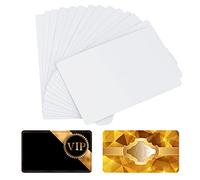 SAVITA 100 Tarjetas Visita Metal Sublimación Grosor 0,22mm Imprimibles Regalos Promoción Personalización Oficina Membresía Comercio (86x54x0,22 mm)