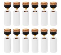 Savita 12uds Puntas de Taco de Billar, Atornilladas Reemplazo de Puntas de Taco de Billar 12mm Casquillos de Taco con Puntas de Taco de Billar Puntas de Taco de Billar de Cuero Marrón