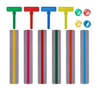 SAVITA 14 Piezas Tiras de Lectura Guiada Juego, Rastreadores de Dedos Tiras de Guía de Lectura con Superposición de Colores para Estudiantes Disléxicos para Ayudar a Leer