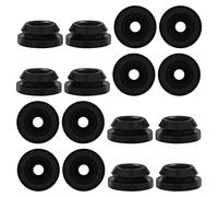 SAVITA 16 Piezas Gomas para Parrilla Cocina, Negro Taco Goma Parrilla Cocina Protectores Kit Surtido de Ojales de Goma Compatible con Rejillas de Estufa Magic Chef