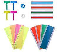 SAVITA 18 Piezas Tiras de Lectura Guiada, Tiras de Lectura Guía de Lectura con Superposición de Colores para Lectores Tempranos Maestros de Escuela Lectura para Niños