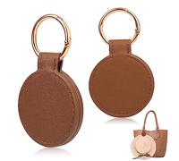 SAVITA 2 Clips Magnéticos para Sombrero para Viajes, Clip Magnético Redondo Portátil para Sombrero con Clip para Sombrero de Anillo para Bolsa de Sombrero Accesorio de Viaje al Aire Libre (Marrón)