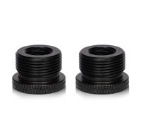 SAVITA 2 Piezas Adaptador Pie Micrófono, 3/8 Hembra a 5/8 Macho Adaptador Rosca Trípode para Cámara Monitor Soporte Micrófono