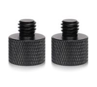 SAVITA 2 Piezas Adaptador Pie Micrófono, 3/8 Macho a 5/8 Hembra Adaptador Rosca Trípode para Cámara Monitor Soporte Micrófono