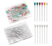 SAVITA 200 Piezas De Alfileres Largos De Perlas En Forma De Lágrima Para Ramillete, Costura, Ojal, Artesanías Y Decoraciones De Boda