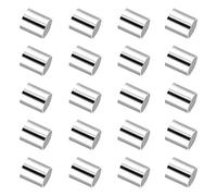 SAVITA 2000 Piezas Cuentas de Crimpado Crimp Beads Abalorios de Crimpado para Joyería Pulsera Pendiente Manualidades para Hacer Bricolaje (2mm, Silver)