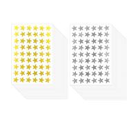 SAVITA 2160 Piezas/40 Hojas Recompensa de Estrella, 1,3 cm/0,5 Pulgadas Mini Estrellas de Incentivo para Niños Escuela Hogar Oficina y Bricolaje (Dorado, Plateado)