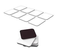 Savita 24 Piezas Imanes de Nevera en Blanco de Sublimación, 5x5cm Imanes de Sublimación en Blanco Cuadrados Imanes de Nevera para el Hogar Cocina Oficina Pizarra Blanca Decoración